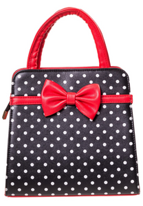 Tasche Carla, Polka-Schwarz