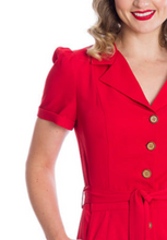 Laden Sie das Bild in den Galerie-Viewer, Playsuit Women Rule, Rot
