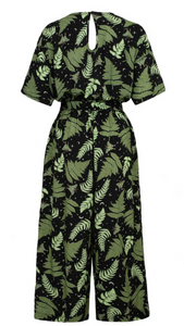 Jumpsuit Gaia, Schwarz-Grün ,Plus Size