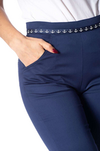 Laden Sie das Bild in den Galerie-Viewer, Caprihose Sailor Away , Navy, Plus Size
