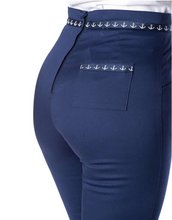 Laden Sie das Bild in den Galerie-Viewer, Caprihose Sailor Away , Navy, Plus Size
