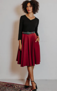 Tellerrock Circle Skirt, Bordeaux