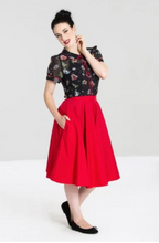 Laden Sie das Bild in den Galerie-Viewer, Tellerrock Paula, Rot, Plus Size
