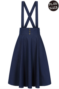 Swingrock Dottie, Denim, Plus Size