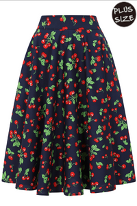 Swingrock Cary Cherry, Navy Plus Size