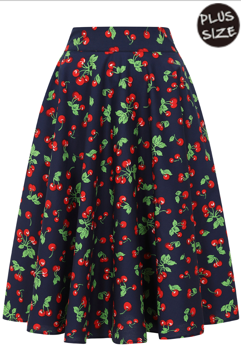Swingrock Cary Cherry, Navy Plus Size