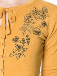 Cardigan Delilah, Senf