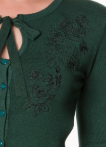 Cardigan Delilah, Dunkelgrün