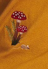 Laden Sie das Bild in den Galerie-Viewer, Cardigan Woodland Mushroom, Senf
