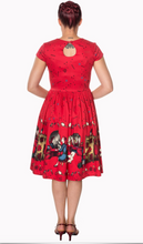 Laden Sie das Bild in den Galerie-Viewer, Swingkleid Vanity, Rot
