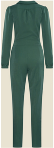 Jumpsuit Longsleeve Green Gabardine, Grün