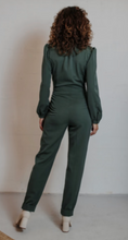 Laden Sie das Bild in den Galerie-Viewer, Jumpsuit Longsleeve Green Gabardine, Grün
