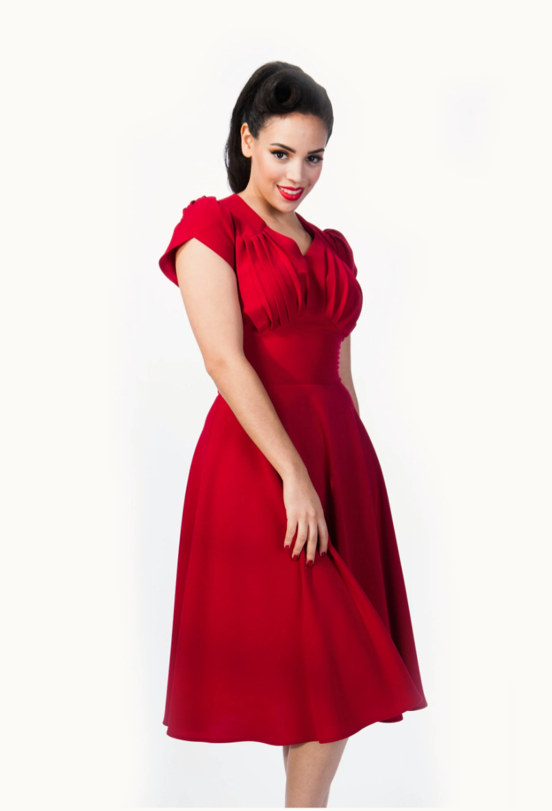 Swingkleid Retro 50s, Rot