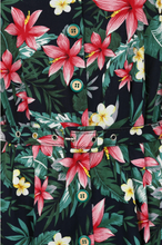 Laden Sie das Bild in den Galerie-Viewer, Swingkleid Kate Tropical, Navy
