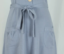 Laden Sie das Bild in den Galerie-Viewer, Kleid Revers Dress  Midi Leinen, Lavendel

