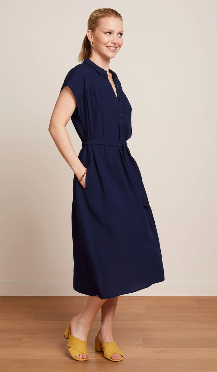 Kleid Amy Tortoise, Navy, Plus Size
