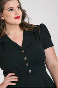 Swingkleid  Vera Lynn, Schwarz, Puls Size