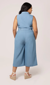 Jumpsuit Rylee,  Blau, Plus Size