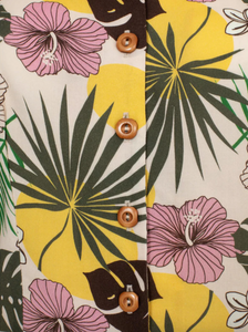 Bluse Benita, Tropisches Blumenmuster
