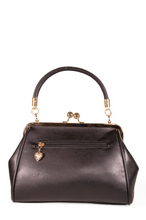 Laden Sie das Bild in den Galerie-Viewer, Handtasche Lockwood Bow, Schwarz
