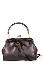 Laden Sie das Bild in den Galerie-Viewer, Handtasche Lockwood Bow, Schwarz
