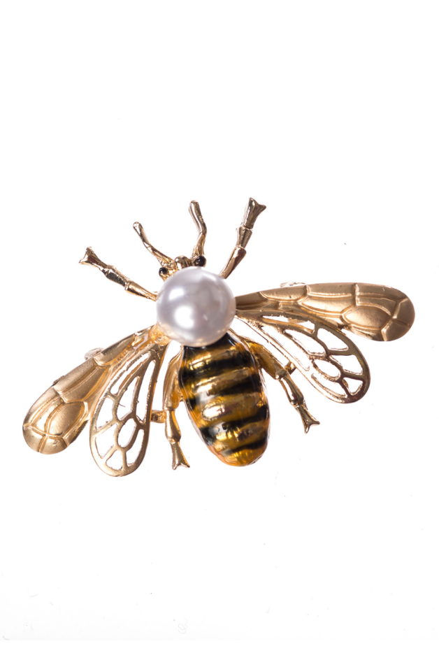 Brosche Biene,  Gold
