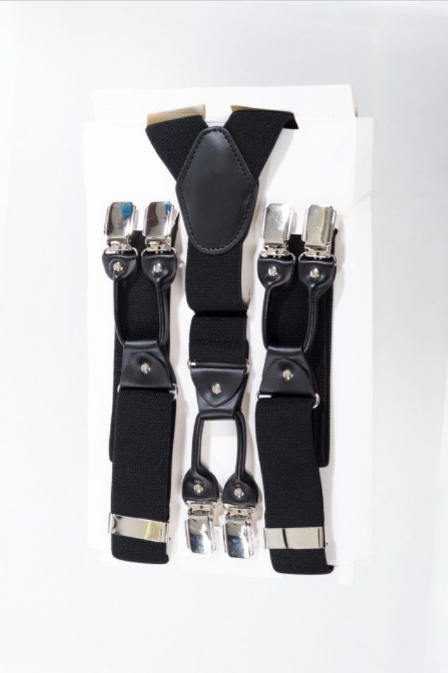 Hosenträger Rockabilly Braces , Schwarz