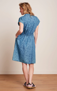 Kleid Amy Coco, Blau ( Jeansoptik )