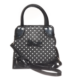 Tasche, Hands off my Polka, Schwarz-Wieß-Pünktchen