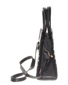 Tasche, Hands off my Polka, Schwarz-Wieß-Pünktchen