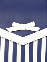 Laden Sie das Bild in den Galerie-Viewer, Tasche Ravello, Blau-Weiss-Gestreift
