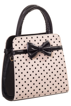 Laden Sie das Bild in den Galerie-Viewer, Tasche Carla, Creme Polka
