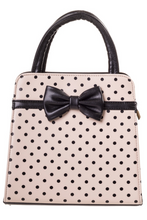 Laden Sie das Bild in den Galerie-Viewer, Tasche Carla, Creme Polka
