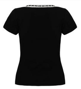 Top Gracie Bow, 50's, Schwarz
