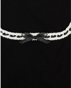 Top Gracie Bow, 50's, Schwarz