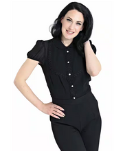 Laden Sie das Bild in den Galerie-Viewer, Bluse Taffy, Schwarz
