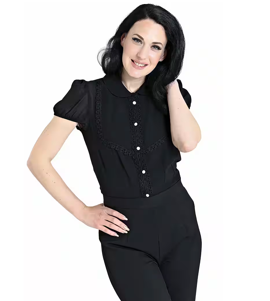 Bluse Taffy, Schwarz