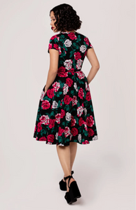 Swingkleid Paint me Roses, Bunt