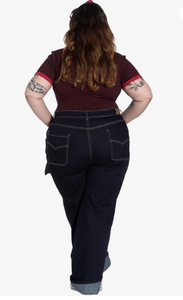 Jeanshose  Carpenter,50's, Denim Plus Size