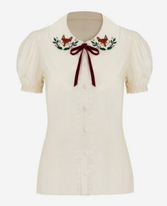 Bluse Basil Fox, Ivory