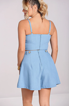 Laden Sie das Bild in den Galerie-Viewer, Crop Top Utah, Hellblau
