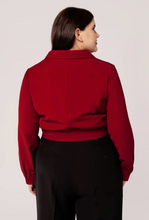 Laden Sie das Bild in den Galerie-Viewer, Jacke Ravenwood, Dunkelrot, Plus Size
