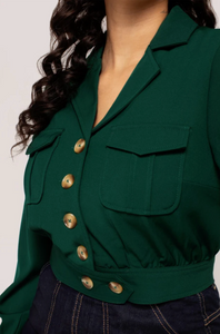 Jacke Ravenwood, Dunkelgrün, Plus Size
