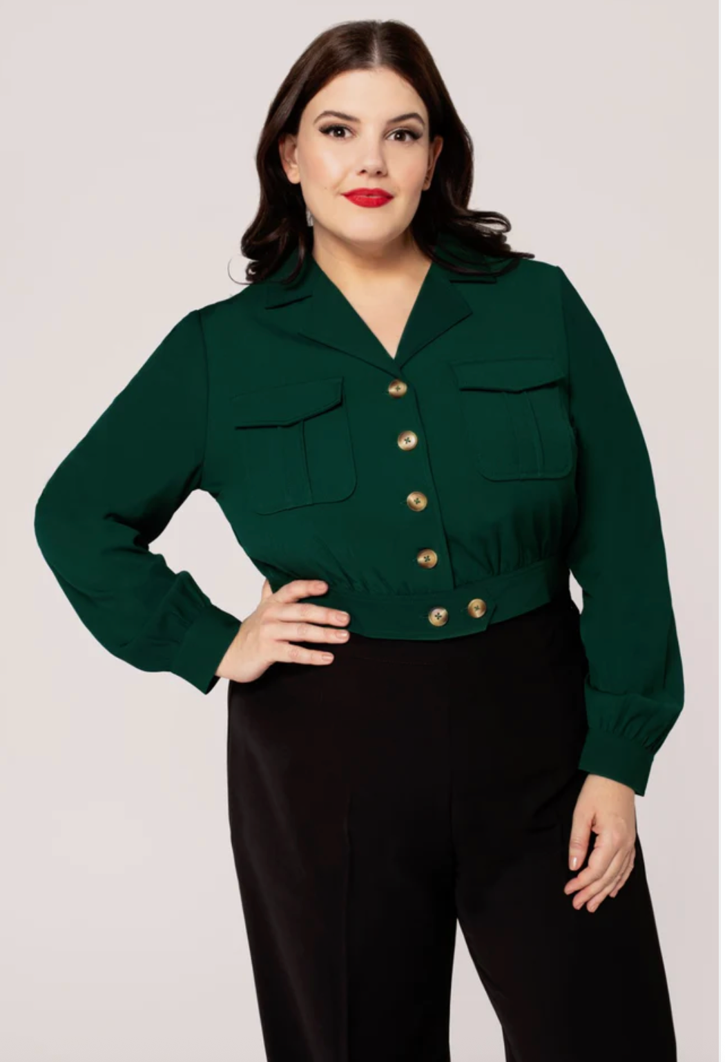 Jacke Ravenwood, Dunkelgrün, Plus Size