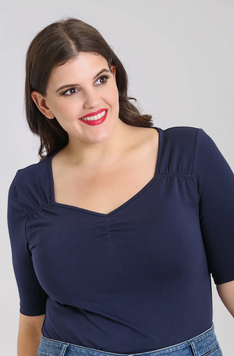 Top Philippa 50's Basic, Navy