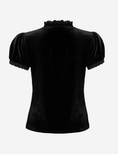 Samt-Top Mouming, Schwarz