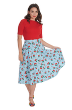 Laden Sie das Bild in den Galerie-Viewer, Swingrock Cherry Cartoon, Hellblau

