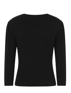 Cardigan Cat Scalopped Collar, Katzenmotiv, Schwarz, Plus Size
