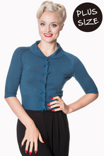 Laden Sie das Bild in den Galerie-Viewer, Cardigan April, Teal ( Petrol ), Plus Size
