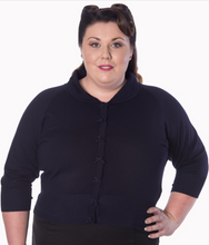 Laden Sie das Bild in den Galerie-Viewer, Cardigan April, Dunkelblau, Plus Size
